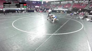 Girls 165 lbs Cons. Round 1 - Hannah Behrndt, Hamilton-Girls vs Natalia Jesberger, Delavan-Darien-Girls