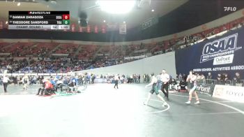 6A Boys 157 lbs Champ. Round 1 - Damian Zaragoza, South Salem Boys vs Theodore Sandford, Tigard Boys