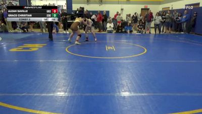 136 lbs Consy 3 - Aleah Saville, Greensburg Salem vs Grace Christian, Seneca Valley