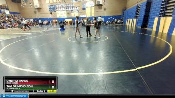 100lbs Champ. Round 1 - Taylor Nicholson, Skyview (Girls) vs Cynthia Ramos, Davis (Girls)