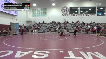 157 lbs Semifinals (8 Team) - Paul Anthony Johnson, Sierra College (White) vs Jayden Espinoza, Mt. SAC (White)