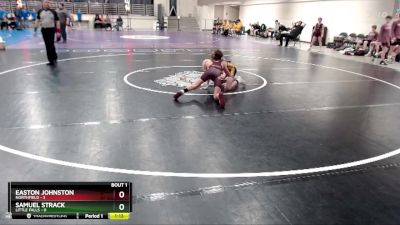 95 lbs Quarterfinals (8 Team) - Samuel Strack, Little Falls vs Easton Johnston, Northfield