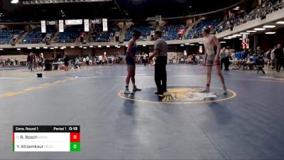 132 lbs Cons. Round 1 - Ryan Rosch, Wheaton North vs Yassin Aitzemkour, NEW TRIER