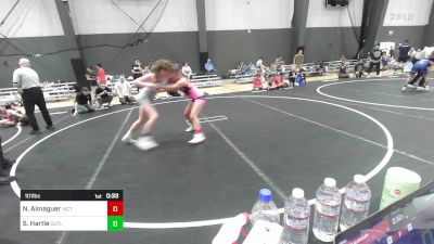 101 lbs 5th Place - Nevaeh Almaguer, Victory Wrestling-Central WA vs Sonja Hartle, Outlaw WC