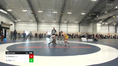 105 lbs Semifinal - Samuel Schutz, Black Fox Wrestling Academy vs Keenan Paz, Gold Rush Wrestling