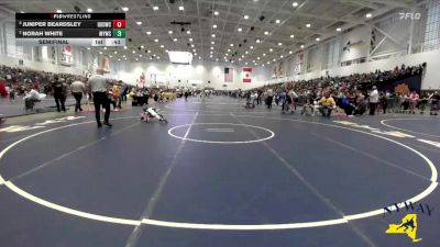 50 lbs Semifinal - Juniper Beardsley, Divas Of Destruction Wrestling Club vs Norah White, Malone Youth Wrestling Club