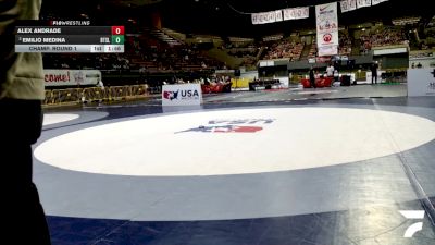 Open Men - 70 lbs Champ. Round 1 - Alex Andrade vs Emilio Medina, Beat The Streets - Los Angeles