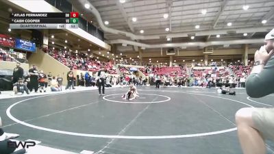 46 lbs Quarterfinal - Atlas Fernandez, Derby WC vs Cash Cooper, CYWC