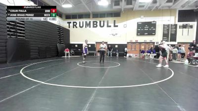 285 lbs Round Of 16 - Colin Falla, Greenwich vs Jose Rivas Perez, Westhill