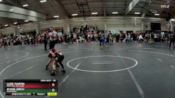 50 lbs Cons. Round 2 - Luke Martin, Fort Hill Mat Club vs Ryker Girch, Warhawks