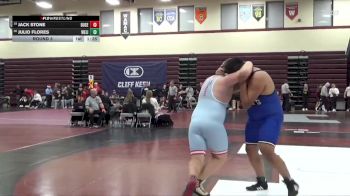285 lbs Round 3 - Jack Stone, Dubuque Senior vs Julio Flores, West Liberty