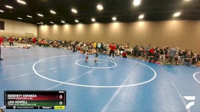 49-53 lbs Round 1 - Lexi Howell, Texas Elite Wrestling Club vs Serenity Esparza, Mission Wrestling Club