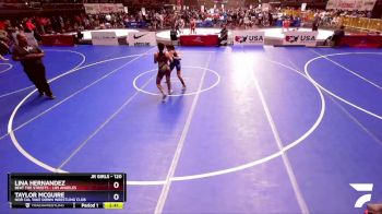 120 lbs Round 3 - Taylor McGuire, Nor Cal Take Down Wrestling Club vs Lina Hernandez, Beat The Streets - Los Angeles