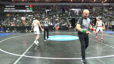 141 lbs 3rd Place Match - Sean Solis, UMary vs Colton Hush, Minnesota St.