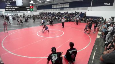 70 lbs Cons. Round 3 - Mateo Loza, Rough House Wrestling Club vs Maddox Mendez, 5th St Bar & Grill WC