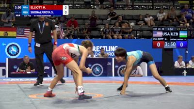 40 kg 1/2 Final - Maisie Elliott, United States vs Shokhista Shonazarova, Uzbekistan