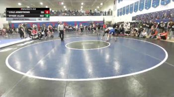 126 lbs Quarterfinal - Cole Armstrong, Coeur D Alene vs Ryker Allen, Post Falls
