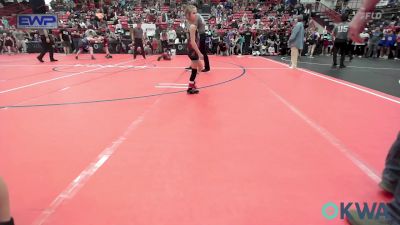 47-51 lbs Round Of 16 - Laken Peterpaul, Iron Will Wrestling Club vs Kylynn Snyder, Hennessey Takedown Club