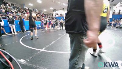 150 lbs Rr Rnd 2 - Kenzie Hartfield 2, OKC Saints Wrestling vs Mahlea Warrior, Tecumseh Youth Wrestling