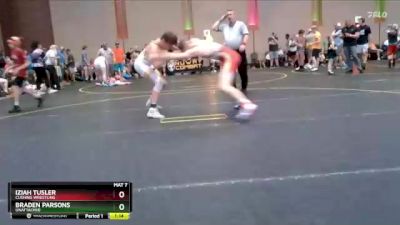 125/130 Round 3 - Iziah Tusler, Cushing Wrestling vs Braden Parsons, Unattached