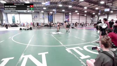 138 lbs Rr Rnd 3 - Isaac Mayora, Knights Wrestling Club-Red vs Nico Fanella, Micky's Maniacs Blue