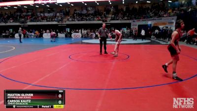 103 lbs Cons. Round 3 - Maxton Glover, Ketchikan High School vs Carson Kautz, Juneau-Douglas HS