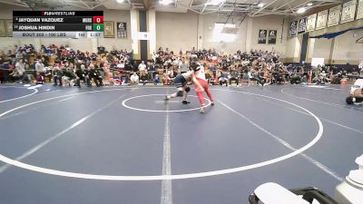 190 lbs Quarterfinal - Jayquan Vazquez, Mount Greylock vs Joshua Hindin, Foxborough