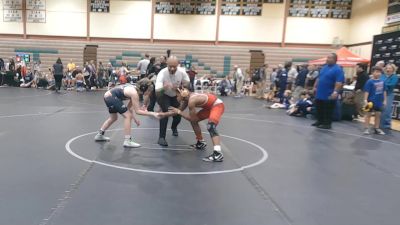 110 lbs Quarterfinal - Xavier Lewis, Milford vs Renzo Lake, McDonald Wrestling Academy