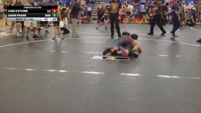 105 lbs Round 2 - Jadan Pagan, Mighty Warriors Wrestling Acad vs Luke D`Ettore, C2X