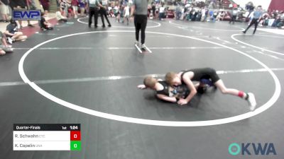 52 lbs Quarterfinal - Remmi Schwahn, Chandler Takedown Club vs Kyson Copelin, Unattached