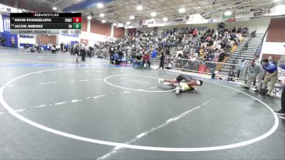 120 lbs Champ. Round 2 - Kevin Evangelista, Paramount vs Jacob Jimenez, Bishop Amat