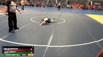 60 lbs Finals (8 Team) - Jaden Abbott, Adrian vs Nolan Poncelet, Pine Island