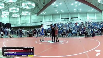 152 lbs Champ. Round 2 - Bronson Hertenstein, OH vs Dominick Paul, IL