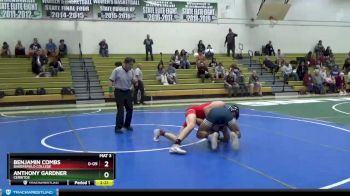 141 lbs Cons. Semi - Anthony Gardner, Cerritos vs Benjamin Combs, Bakersfield College