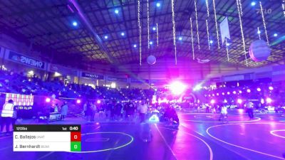 120 lbs Consi Of 32 #2 - Caleb Ballejos, Unattached vs Jaden Bernhardt, Bear Cave WC