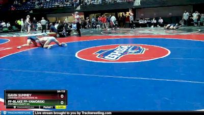 7A-150 lbs Champ. Round 1 - JT McCullough, Buford HS vs Cale Ewing, West Forsyth