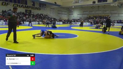 123 lbs Round Of 32 - Andrew Gomez, Porterville vs Jose Limones, Gilroy