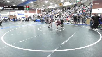 126 lbs Cons. Round 1 - Christopher Lopez, Newport Harbor vs Simon Lee, Crespi Carmelite