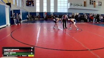 106 lbs Champ. Round 2 - Vincent DeSomma, Seton Hall Prep vs Corey Brown, Mount St Joes