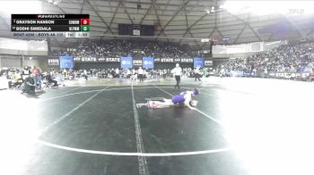 Boys 4A 132 lbs Champ. Round 2 - Bodhi Smiedala, Olympia vs Grayson Hanson, Sumner