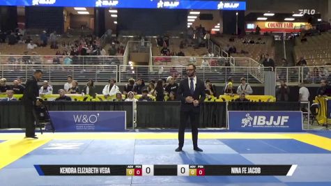 Nina Fe Jacob vs Kendra Elizabeth Vega 2025 Pan Jiu Jitsu IBJJF Championship