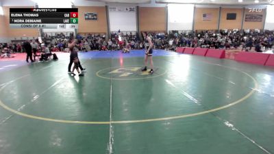 138 lbs Consi Of 8 #1 - Elena Thomas, Carver vs Nora Demaine, Lake Region
