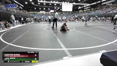 73 lbs Cons. Round 3 - Luke White, WTC vs Leighton Burns, Kansas Young Guns Wrestling Cl