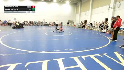 75 lbs Rr Rnd 2 - Sergio Bolano, RedNose Wrestling School - EL vs Blake Proctor, Silo - EL