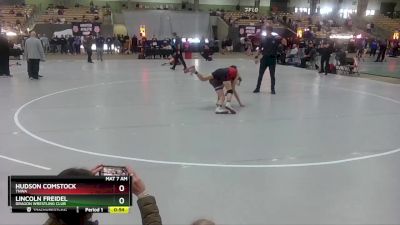 90 lbs Cons. Round 3 - Hudson Comstock, TNWA vs Lincoln Freidel, Dragon Wrestling Club