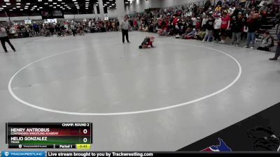 88 lbs Champ. Round 2 - Helio Gonzalez, Texas vs Henry Antrobus, Contenders Wrestling Academy