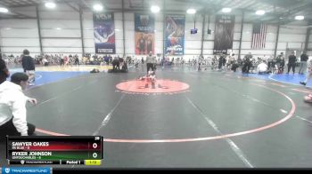 52 lbs Rd# 5- 3:45pm Friday Final Pool - Sawyer Oakes, PA Blue vs Ryker Johnson, Untouchables