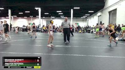 88 lbs Round 5 (8 Team) - Preston Rotonda, Finger Lakes Elite vs Brandon Barnett, Quest Wrestling