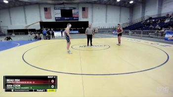 160 lbs Semifinals (4 Team) - Beau Zeh, Canisteo-Greenwood Sr HS vs Sixx Cook, Central Valley Academy
