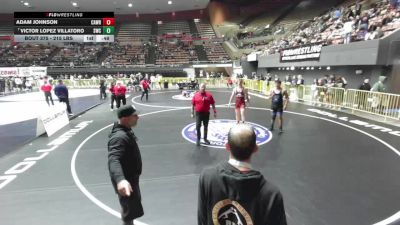 215 lbs Cons. Rd Of 16 - Victor Lopez Villatoro, Sunnyvale Wrestling Club vs Adam Johnson, Calaveras Wrestling